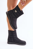 Cozy Waterproof Snow Boots with Side Zipper for Women