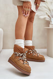 Stylish Women's Winter Snow Boots with Suede & Fur Lining