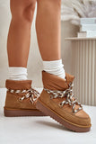 Stylish Women's Winter Snow Boots with Suede & Fur Lining