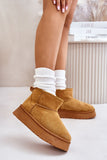 Fashionable Eco Suede Women's Snow Boots with Fur Lining