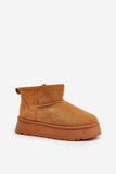 Fashionable Eco Suede Women's Snow Boots with Fur Lining