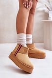 Trendy Women's Eco-Suede Snow Boots with Fur Lining