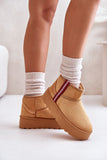 Trendy Women's Eco-Suede Snow Boots with Fur Lining