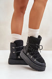 Cozy Faux Fur Lined Platform Snow Boots for Winter Comfort