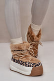 Fur-Lined Women's Snow Boots with Non-Slip Grip