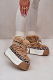 Fur-Lined Women's Snow Boots with Non-Slip Grip
