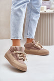 Stylish Insulated Lace-Up Sneakers for Cold Weather Comfort