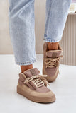 Stylish Insulated Lace-Up Sneakers for Cold Weather Comfort