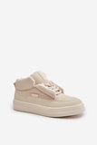 Stylish Insulated Lace-Up Sneakers for Cold Weather