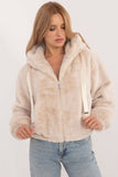 Chic Women's Hooded Fur Jacket for Autumn/Winter Wear