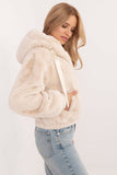 Chic Women's Hooded Fur Jacket for Autumn/Winter Wear