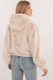 Chic Women's Hooded Fur Jacket for Autumn/Winter Wear