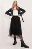 Elegant Midi Tulle Skirt for Casual and Workwear Style