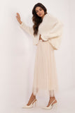 Elegant Casual Tulle Midi Skirt with Comfortable Waistband