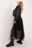Elegant Ruffled Tulle Skirt for Versatile Stylish Looks