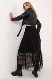 Elegant Ruffled Tulle Skirt for Versatile Stylish Looks