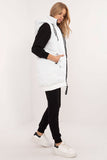 Stylish Women's Quilted Vest with Detachable Hood and Pockets