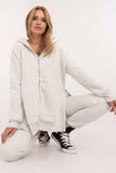Casual Women's Tracksuit Set with Hooded Sweatshirt & Pants