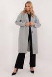 Elegant Women's Classic Over-the-Knee Coat with Pockets