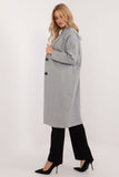 Elegant Women's Classic Over-the-Knee Coat with Pockets