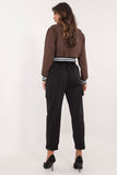 Stylish Women's High-Rise Cargo Pants with Belt & Pockets