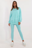 Casual Cotton Leggings and Sweatshirt Set for Everyday Wear