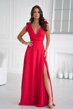 Elegant Slit Dress with Bow Ties for Special Occasions
