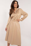 Chic Flared Imitation Leather Skirt for Versatile Style