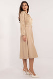 Chic Flared Imitation Leather Skirt for Versatile Style