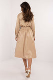 Chic Flared Imitation Leather Skirt for Versatile Style