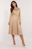 Chic Flared Imitation Leather Skirt for Versatile Style