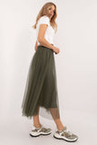 Elegant Midi Flared Tulle Skirt for Everyday & Events