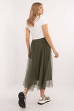 Elegant Midi Flared Tulle Skirt for Everyday & Events