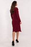 Elegant Midi Dress with Jet Beads for Special Occasions