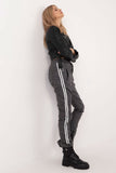 Chic Eco-Leather Tapered Pants with Pockets for Women