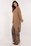 Casual Women's Sweater with Asymmetrical Hem and Heart Neckline