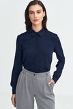 Elegant Long Sleeve Viscose Shirt for Versatile Styling