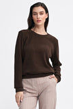 Classic Comfort Ribbed Knit Blouse for Effortless Style