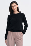 Classic Ribbed Knit Blouse for Effortless Everyday Style