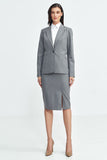 Elegant Tailored Jacket with Tennis Stripe Design