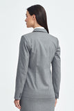 Elegant Tailored Jacket with Tennis Stripe Design