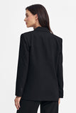 Elegant Women's Oversized Blazer with Double-Breasted Style