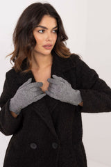 Elegant Insulated Women's Gloves with Touchscreen Index Finger - grey / S/M