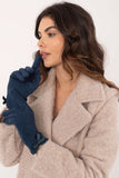 Elegant Insulated Women's Gloves with Decorative Bows
