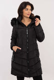 Stylish Quilted Jacket with Detachable Hood & Fur Trim