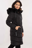 Stylish Quilted Jacket with Detachable Hood & Fur Trim