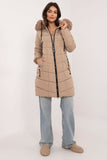 Stylish Quilted Jacket with Detachable Hood for Cold Weather
