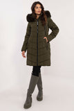 Cozy Quilted Jacket with Detachable Hood and Fur Trim