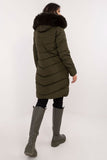 Cozy Quilted Jacket with Detachable Hood and Fur Trim