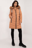 Stylish Quilted Jacket with Detachable Fur and Hood
